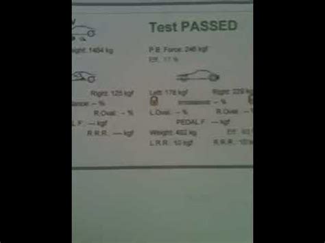 mot brake test faults